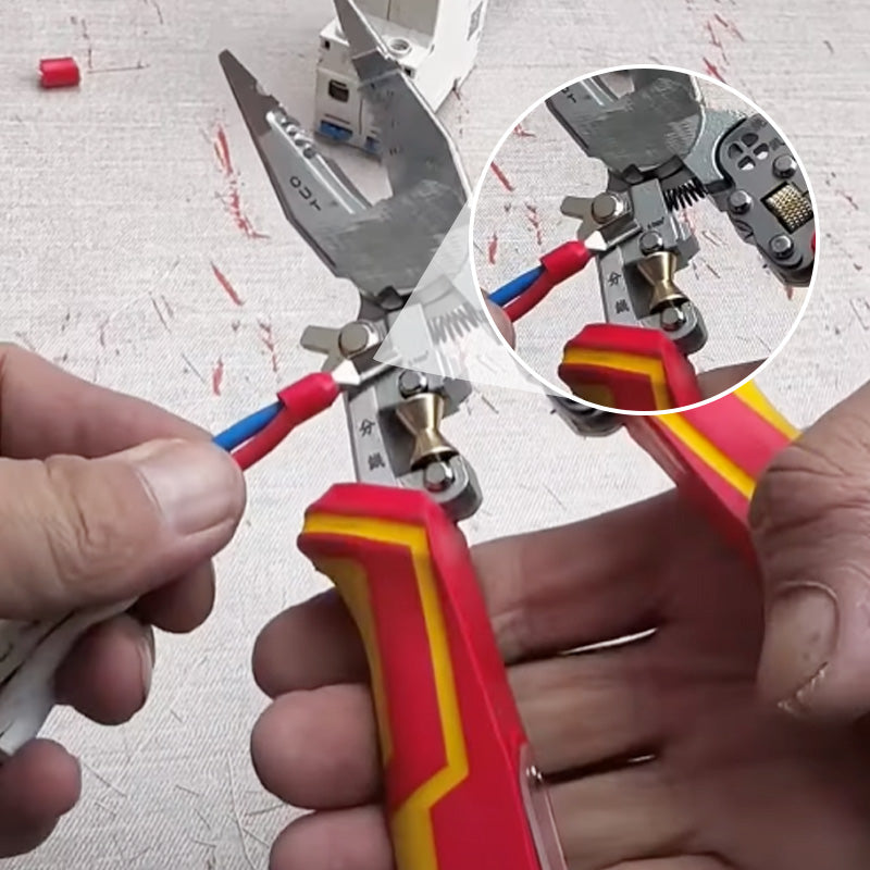 MultiStrip | 8-in-1 Draadstripper & Kabelknipper – Multifunctionele Krimptang