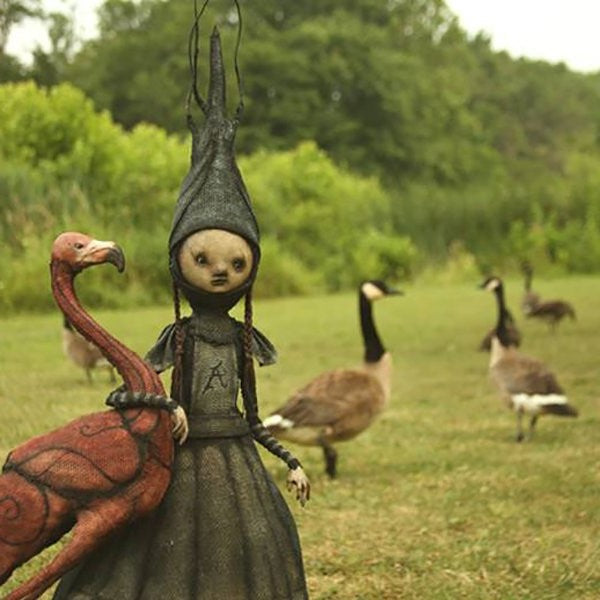 MysticWitch | Griezelige heksensculpturen – Duistere bizarre kunst, Halloween-decoratie, gotische woondecoratie