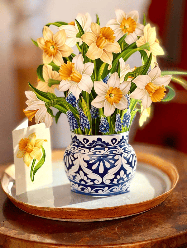 BudBoom | 3D Pop Up Bloemen Wenskaart - Plastic Bloemen Verrassing Cadeaukaart