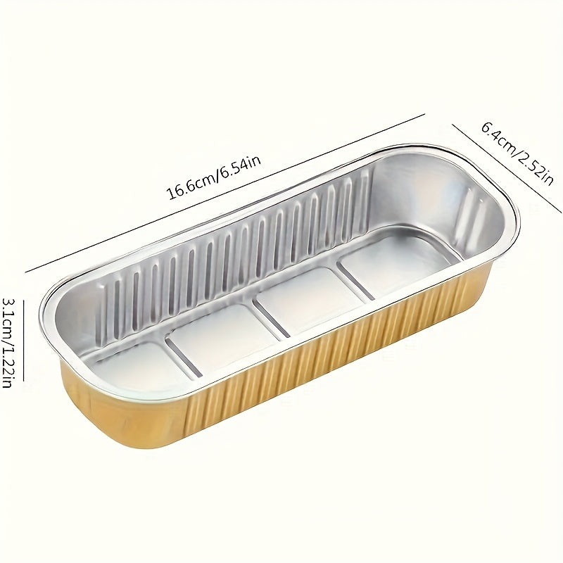 FoilFlex | 20 stuks antiaanbak aluminiumfolie bakjes – hittebestendig, herbruikbaar, rechthoekig