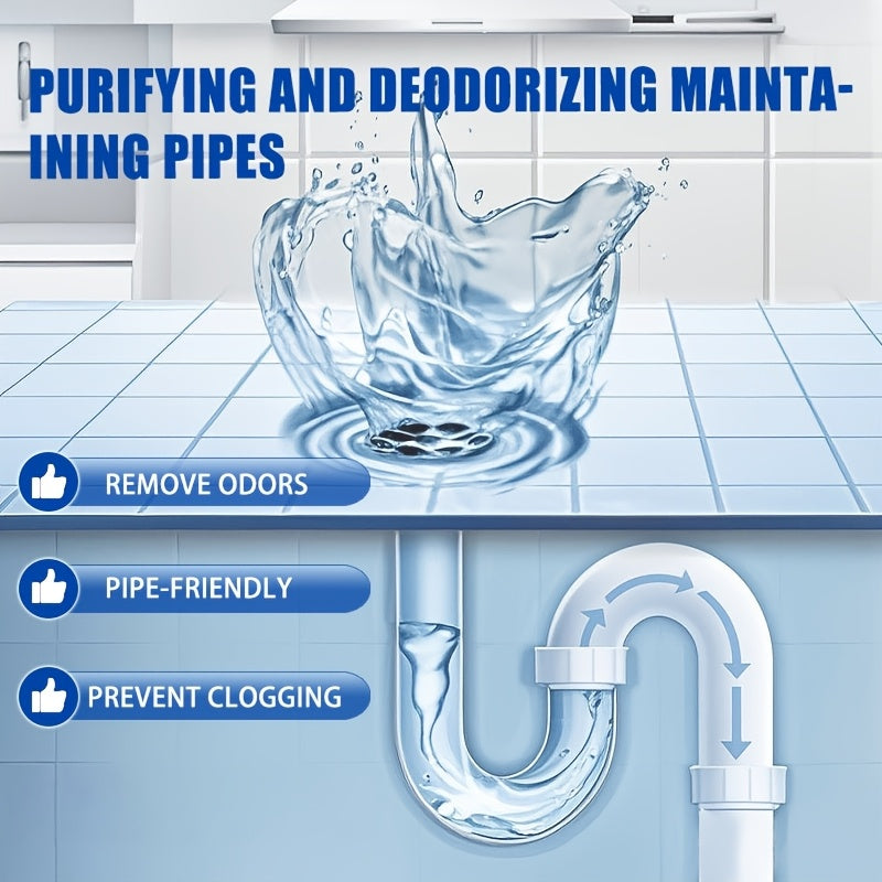 PipeMate | 1 doos krachtige afvoer- en leidingreiniger – ontstopt afvoeren, verwijdert geurtjes