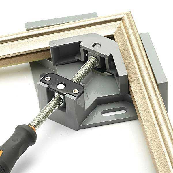 AxisClamp | 90° haakse klem – verstelbare houder voor hout, metaal en glas, aluminiumlegering