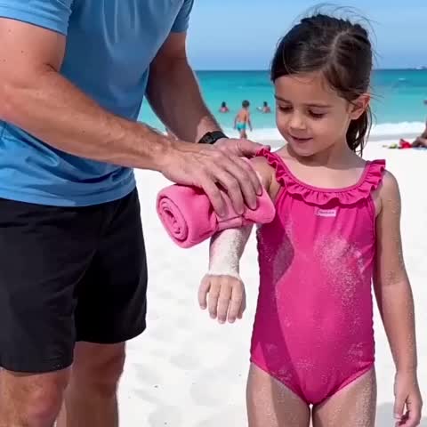 SandSweep | 2-delige Strand Zandverwijderingsdoeken – Koraalfleece Zandverwijderingshanddoeken