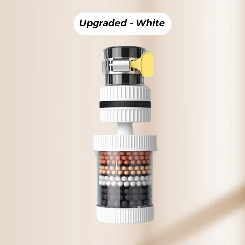 FlowPure | Waterfilter voor kraan – Op de kraan te monteren zuiveringsapparaat, spatwaterdicht