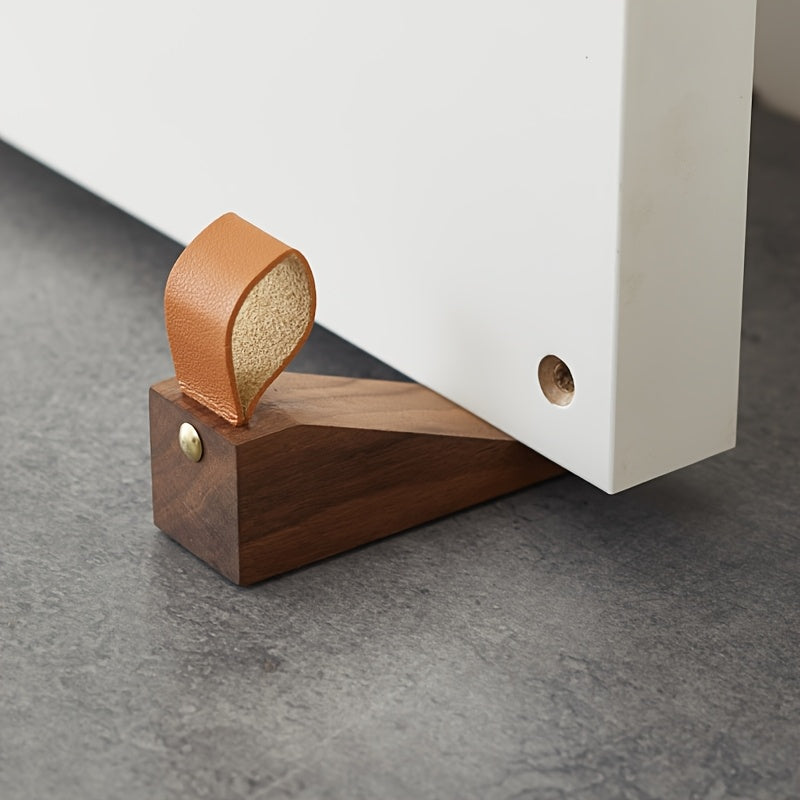 NordPlug | Massief houten deurstopper - Scandinavische anti-botswig