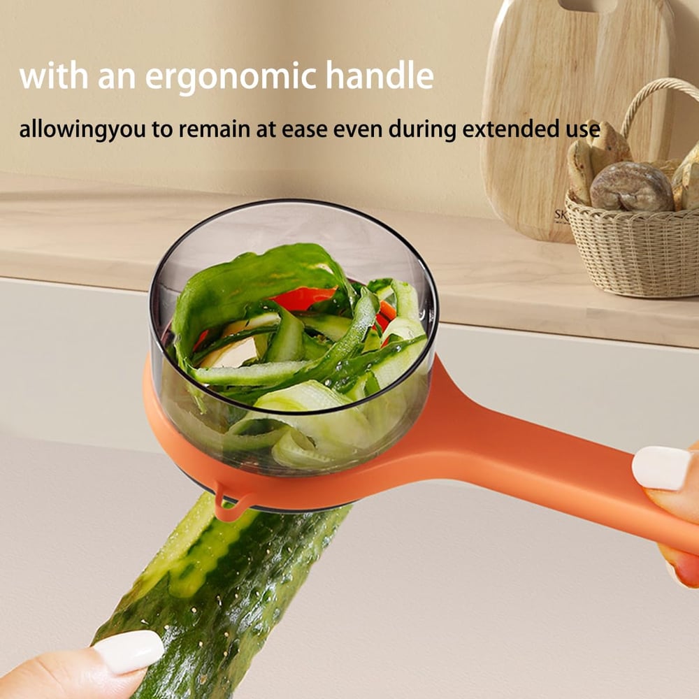 PeelPod | 2-in-1 Groente- & Fruitschiller met Ingebouwde Afvalbak - Ergonomisch, Mess-vrij