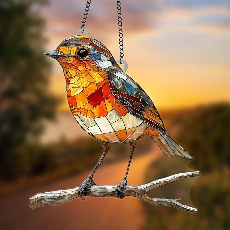 SunFlutter | Acryl Vogel Zonneschijnvanger, Hangende Muurdecoratie