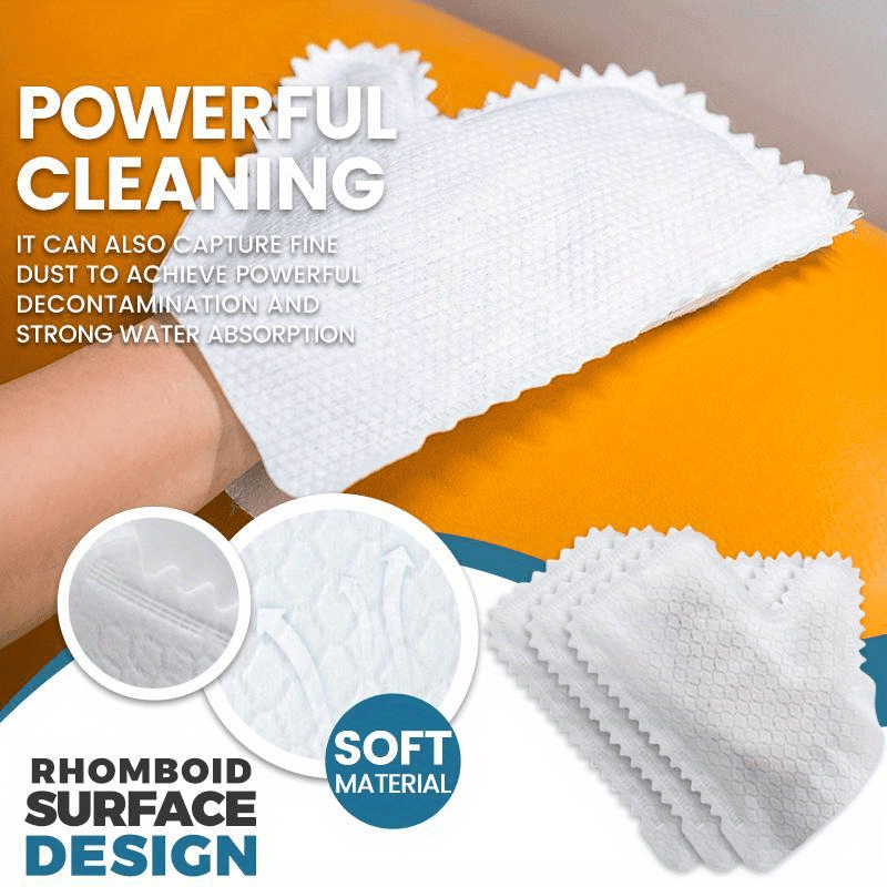 GloveClean | 50 stuks microvezel stofhandschoenen – multifunctioneel, nat en droog reinigen
