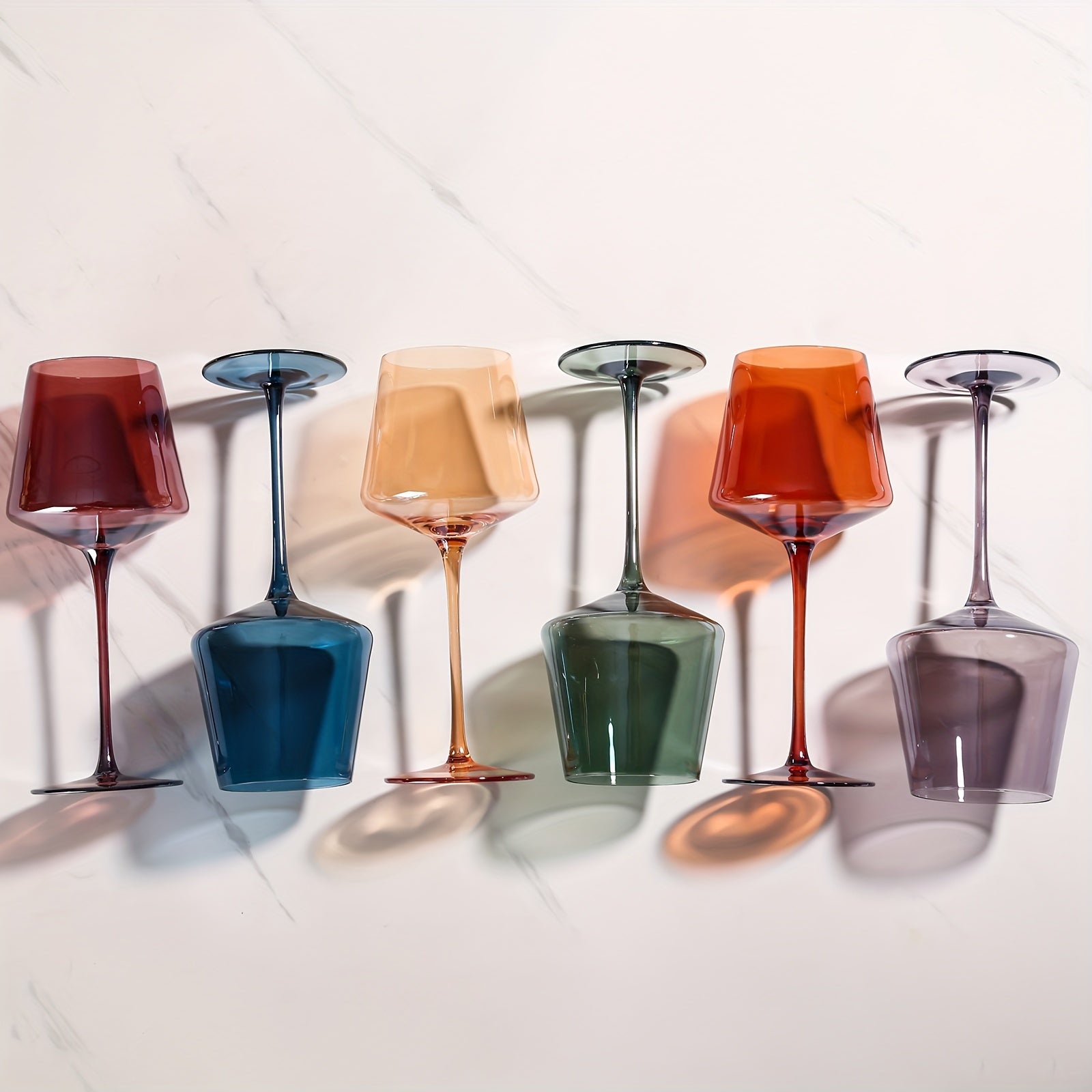 AuraGlass | Elegante Gekleurde Wijnglazen - Luxe Kristallen Wijnglazen voor Speciale Gelegenheden
