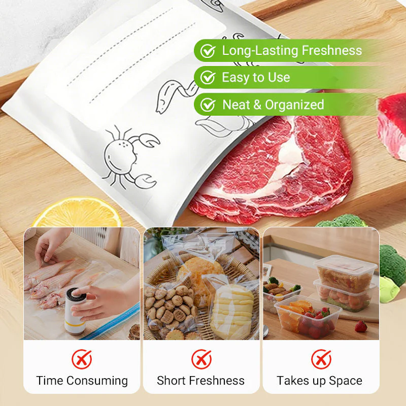 ReSealX | Herbruikbare aluminiumfolie-zakjes met ritssluiting – luchtdichte, warmtebestendige, geurvrije voedselbewaarzakjes