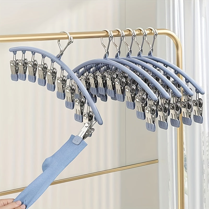 ClipCore | 3 roestvrijstalen wasknijpers + 10 mini-grijpclips – Duurzame, antislip hangers
