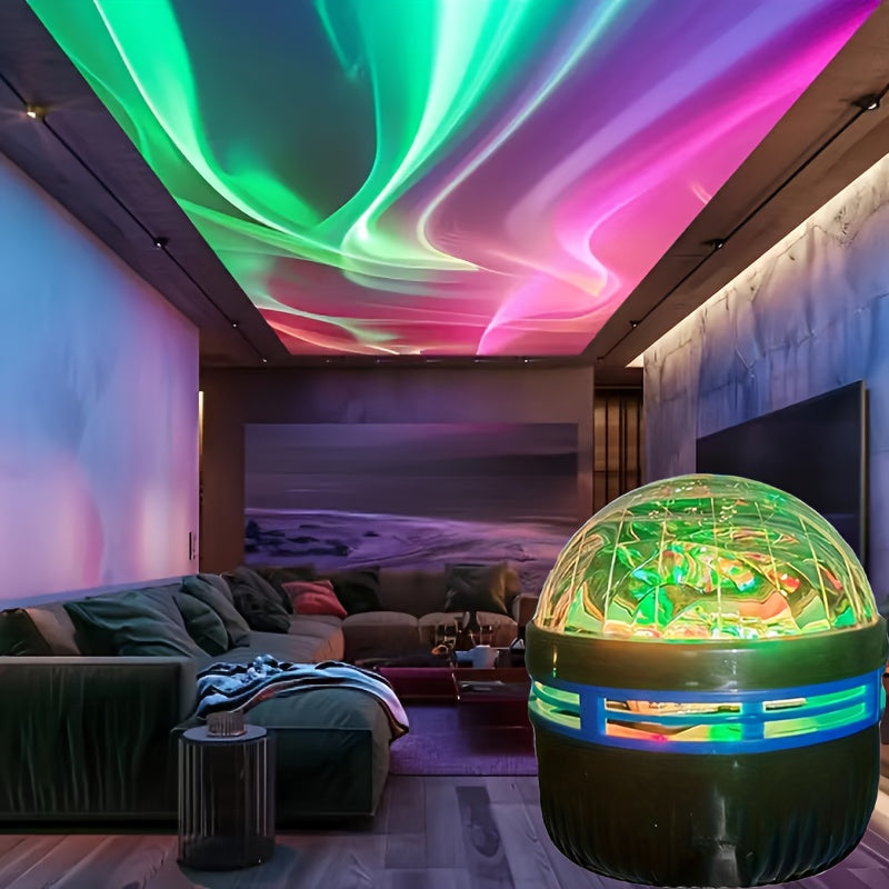 Celestia | Aurora LED Sfeerverlichting RGB Afstandsbediening – Sterrenhemel Projector voor Slaapkamer, Woondecoratie & Ontspanning