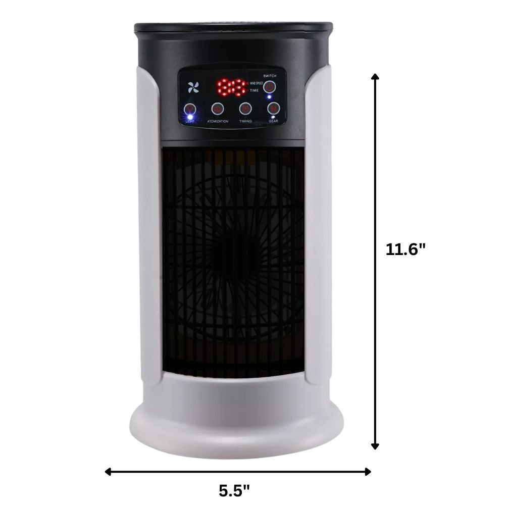 Frostra | Compacte draagbare luchtkoeler – 5-in-1 verdampingsairco, ventilator en luchtbevochtiger voor stil, energiezuinig wooncomfort