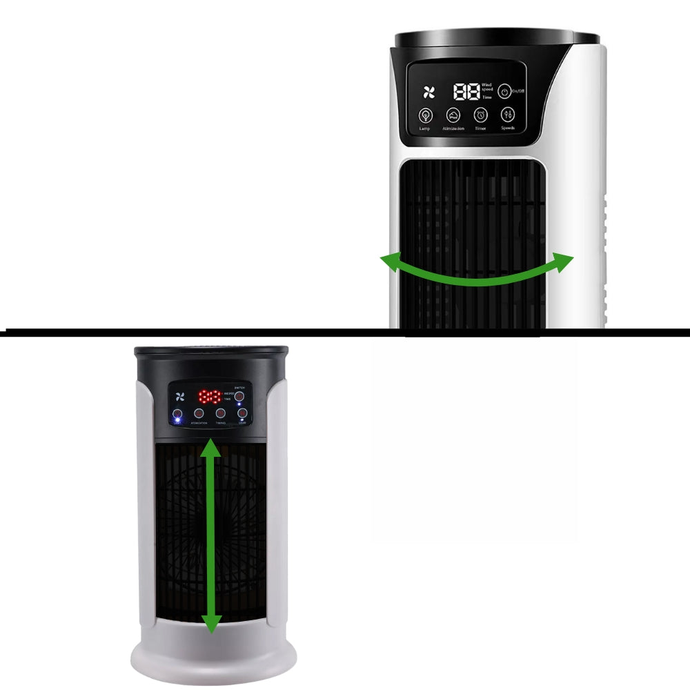 Frostra | Compacte draagbare luchtkoeler – 5-in-1 verdampingsairco, ventilator en luchtbevochtiger voor stil, energiezuinig wooncomfort