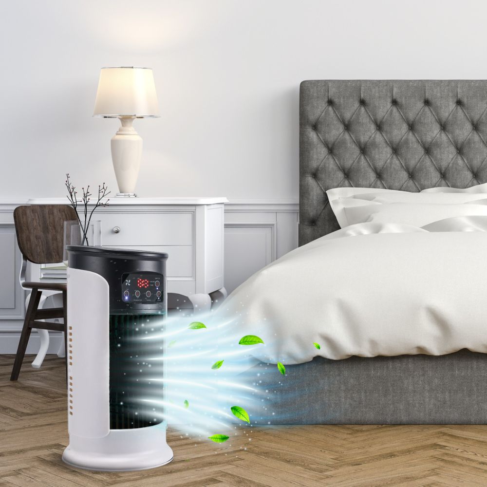 Frostra | Compacte draagbare luchtkoeler – 5-in-1 verdampingsairco, ventilator en luchtbevochtiger voor stil, energiezuinig wooncomfort