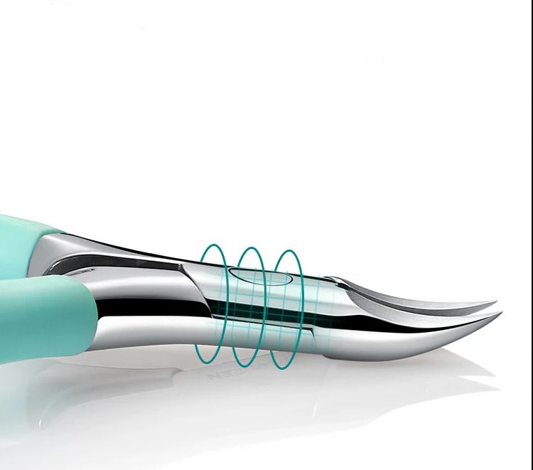 Trimly | Teennagelknipper met gebogen precisieblad – Ergonomisch, veilig, roestvrij staal