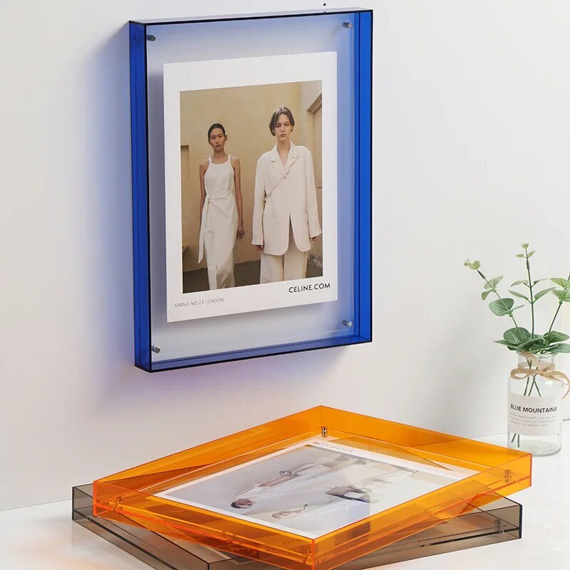 PrismFrame | Decoratief fotolijstje van levendig gekleurd transparant acryl