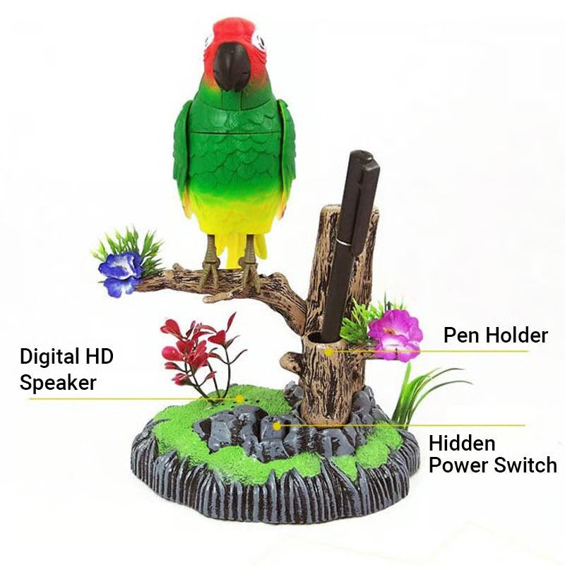 TweetTwig | Zingende Vogel Beeldje - Realistisch Natuurlijk Vogelgeluid, Decoratief Tak Ornament