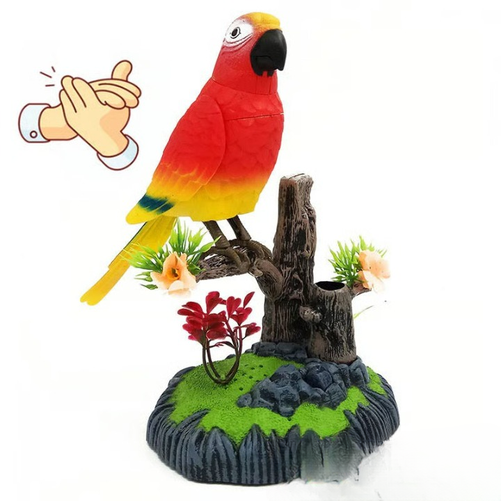 TweetTwig | Zingende Vogel Beeldje - Realistisch Natuurlijk Vogelgeluid, Decoratief Tak Ornament