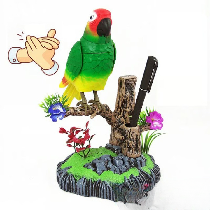 TweetTwig | Zingende Vogel Beeldje - Realistisch Natuurlijk Vogelgeluid, Decoratief Tak Ornament