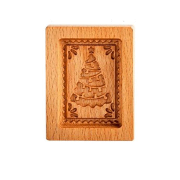 TimberBake | Koekjesvorm met houtmotief – Bakvorm, Vakantie- & DIY-koekjesdecoratiegereedschap