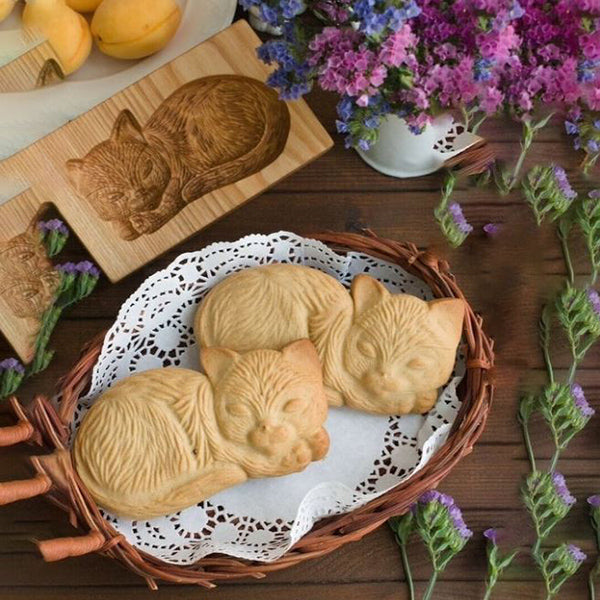 TimberBake | Koekjesvorm met houtmotief – Bakvorm, Vakantie- & DIY-koekjesdecoratiegereedschap