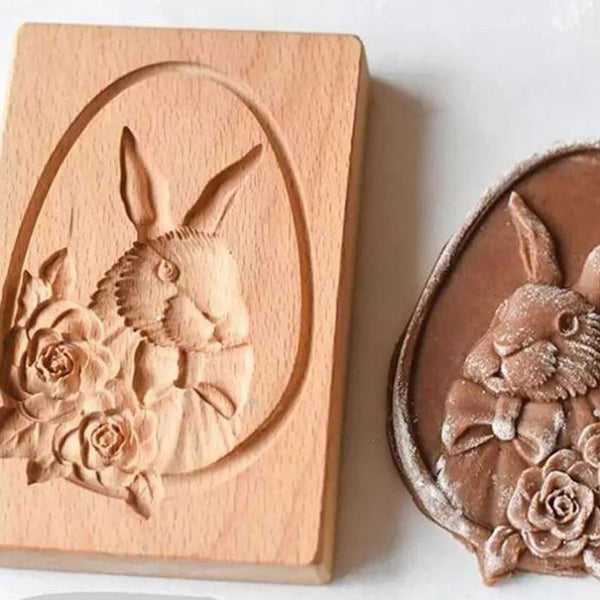 TimberBake | Koekjesvorm met houtmotief – Bakvorm, Vakantie- & DIY-koekjesdecoratiegereedschap