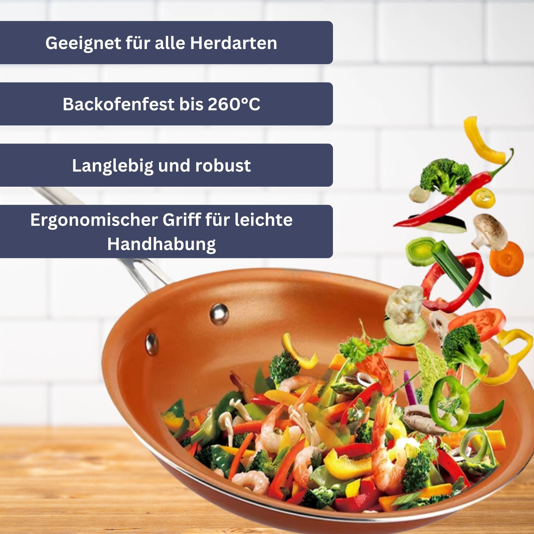 ChefLoom | Premium koperen kookpan – gelijkmatige warmteverdeling en precisiekoekenpan voor gastronomische maaltijden