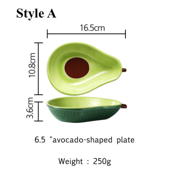 AvoDish | Creatief avocadobord – Keramisch fruitschaaltje, uniek keukengerei, leuk bord voor snacks en hapjes