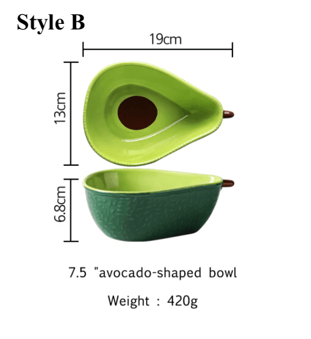 AvoDish | Creatief avocadobord – Keramisch fruitschaaltje, uniek keukengerei, leuk bord voor snacks en hapjes