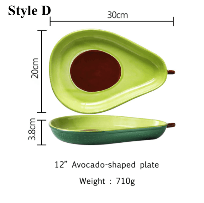AvoDish | Creatief avocadobord – Keramisch fruitschaaltje, uniek keukengerei, leuk bord voor snacks en hapjes