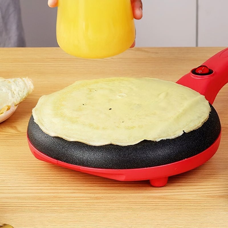 CrepeMaster | Elektrische crêpepan - antiaanbaklaag, gelijkmatige verwarming en gemakkelijke crêpemaker