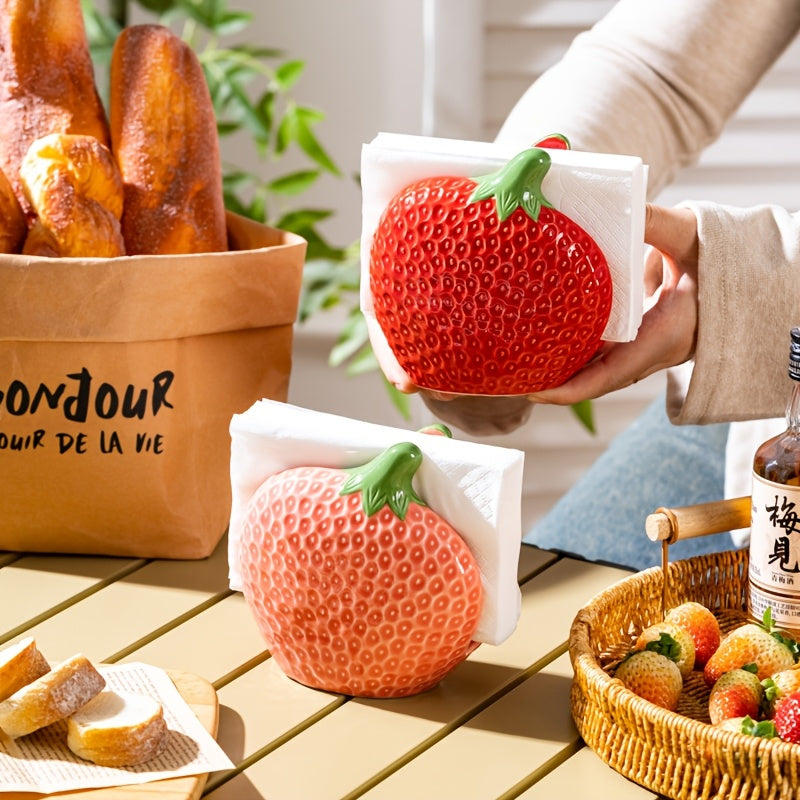 BerryHold | Papieren Handdoek- en Servethouder voor Restaurant – Keramische Opbergdoos