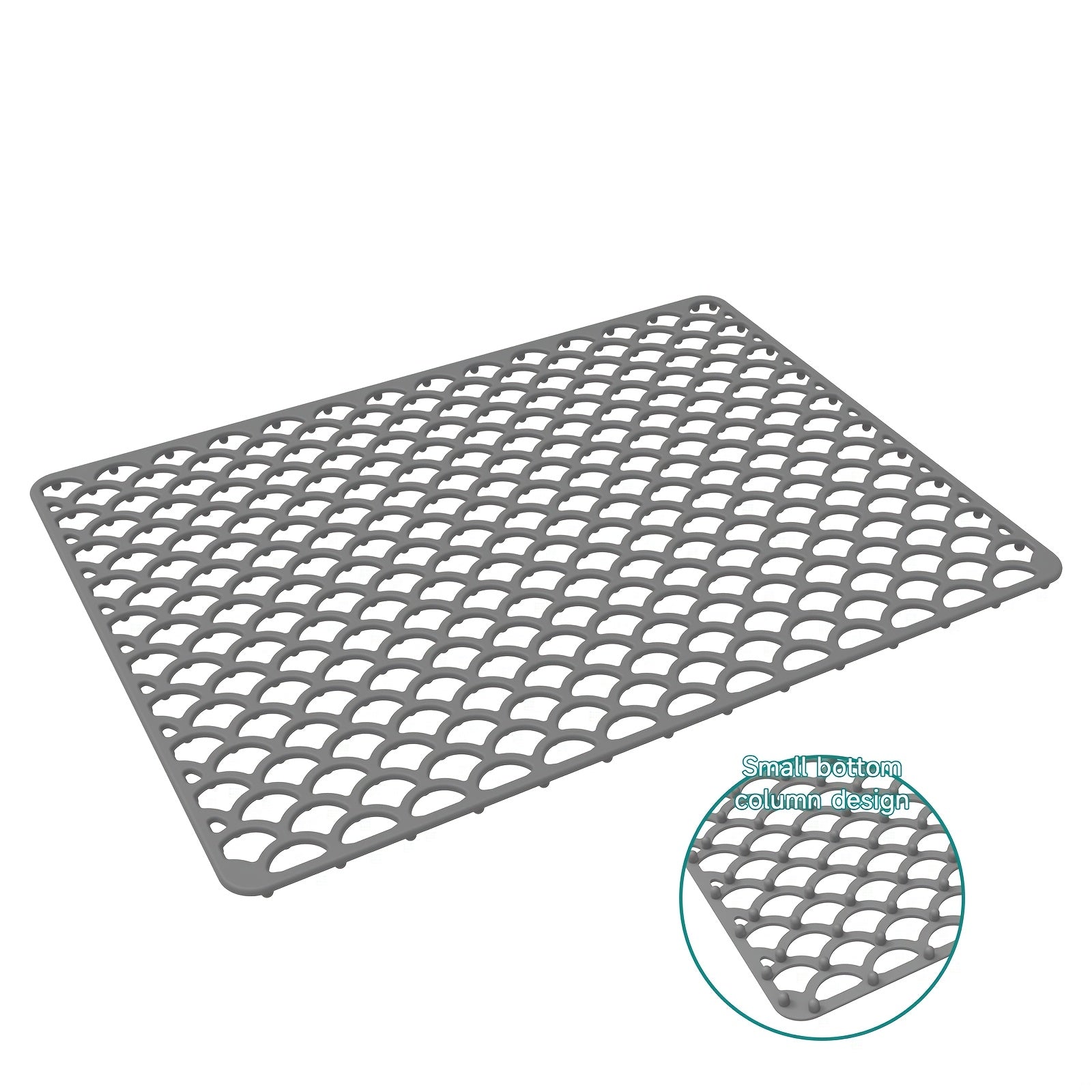 FlexMat | Antislip siliconen gootsteenmat met afvoer en filtergaas