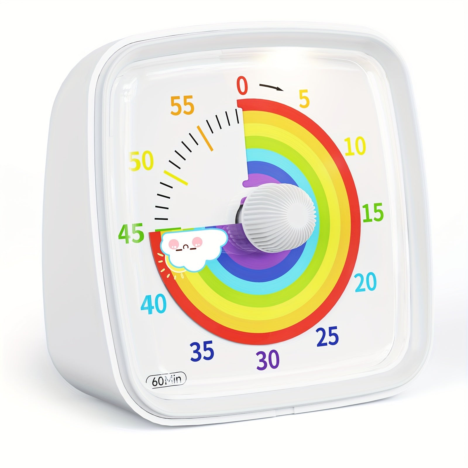 PrismTimer | Rainbow visuele timer met nachtlampje – 60 minuten aftellen