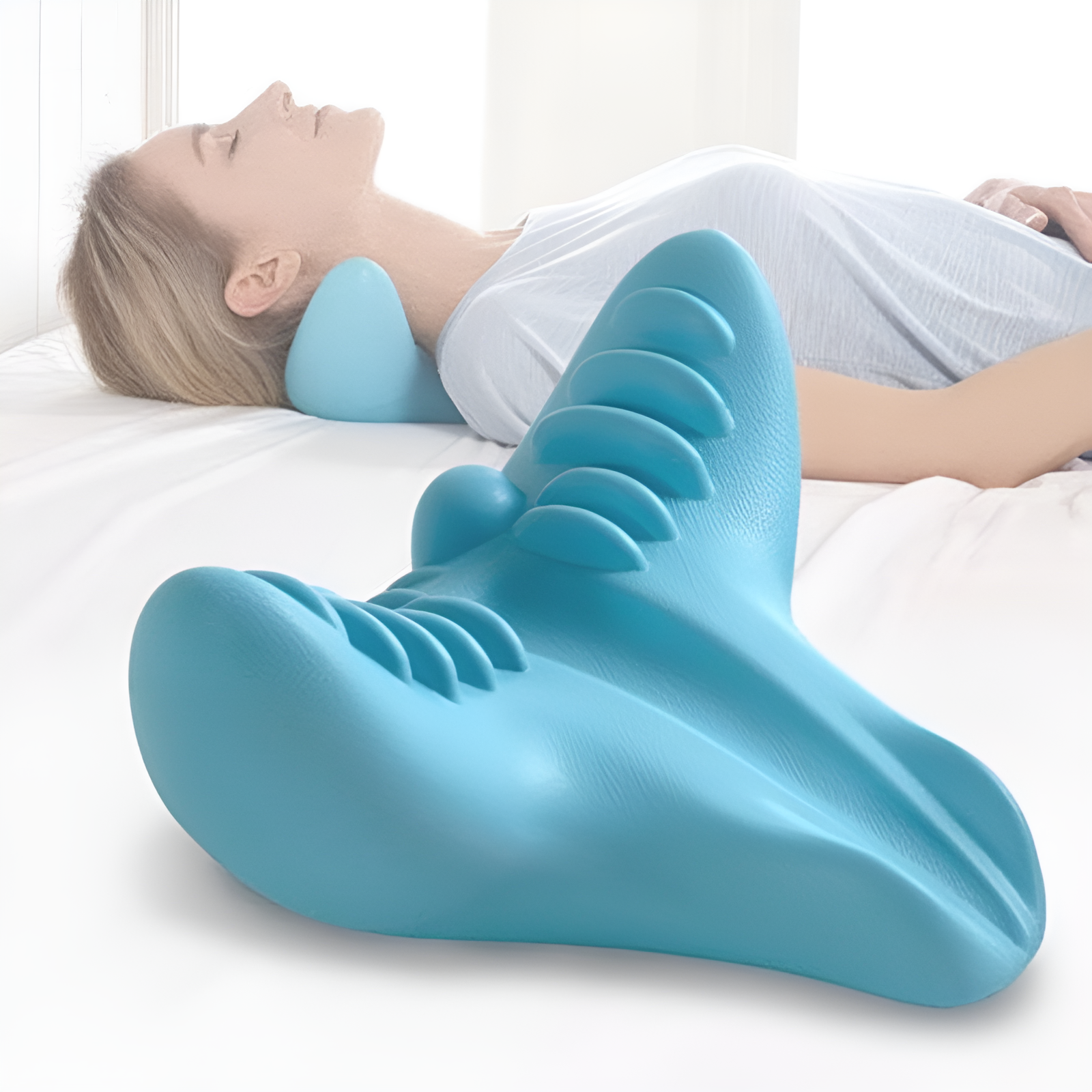 Alignix | Orthopedische halsstretcher kussen - verlichting van pijn, uitlijning van de wervelkolom