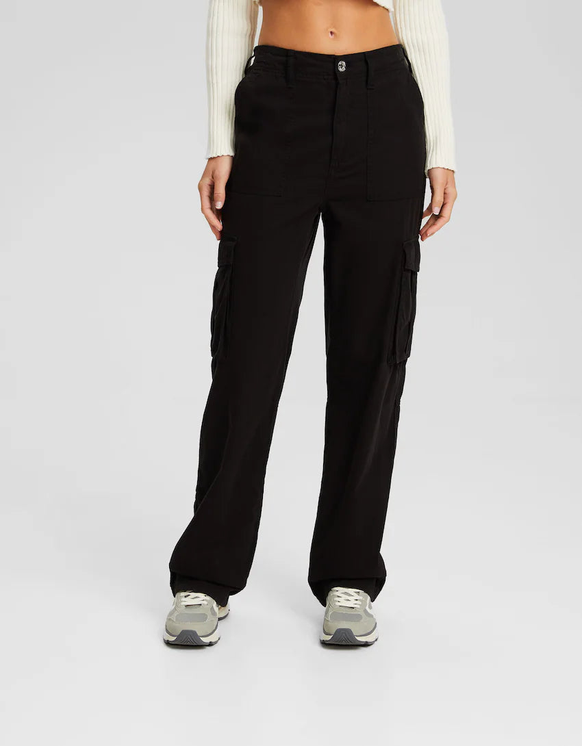 Elva | Dames cargobroek – relaxte pasvorm en hoge taille streetwear broek