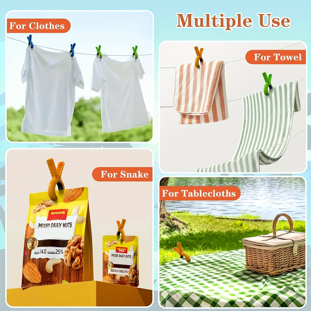 TowelClip | Duurzame Zandbestendige Strandhanddoekclips – Windbestendige, Multifunctionele Clips