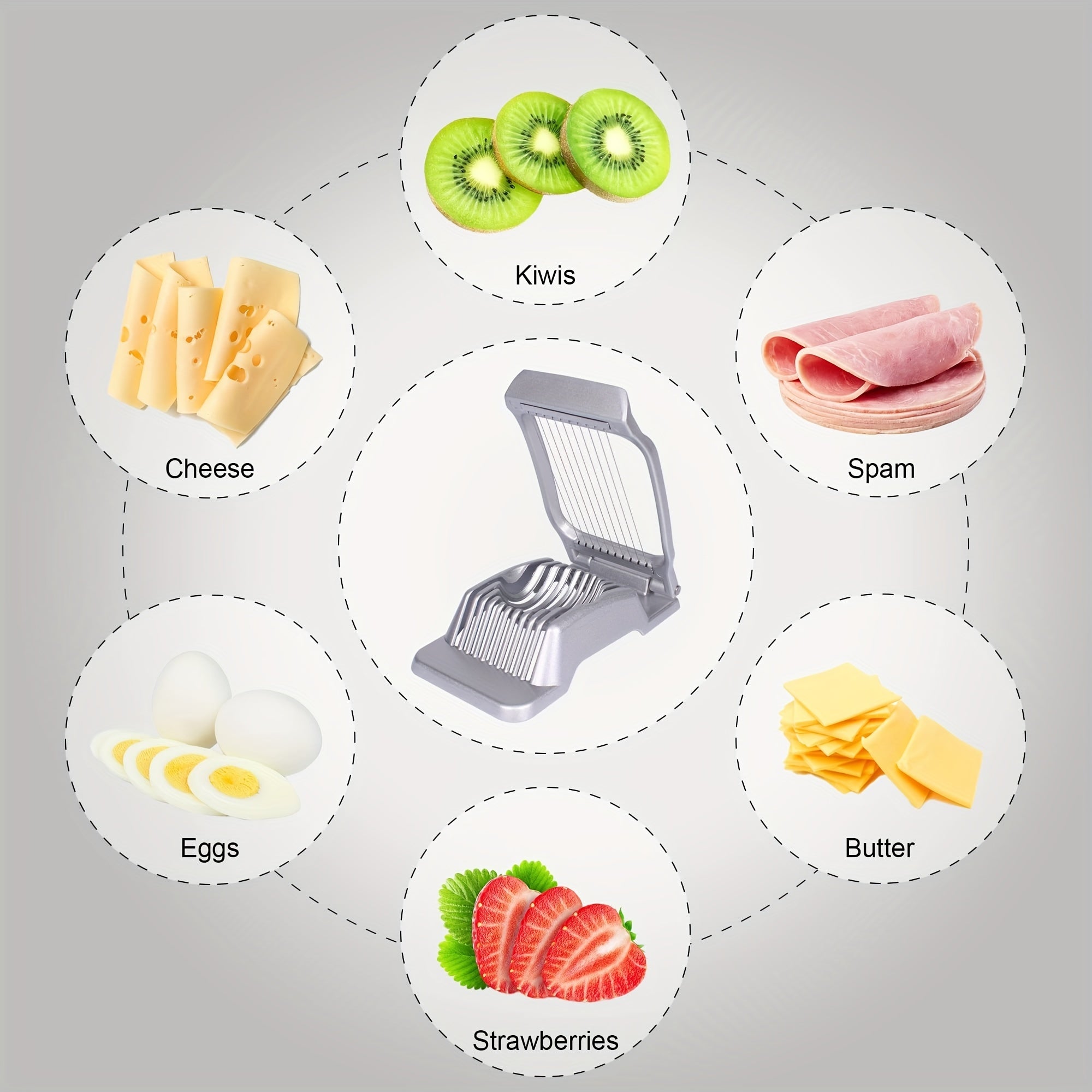 EggSwift | Precisie roestvrijstalen ei- en voedsel snijder