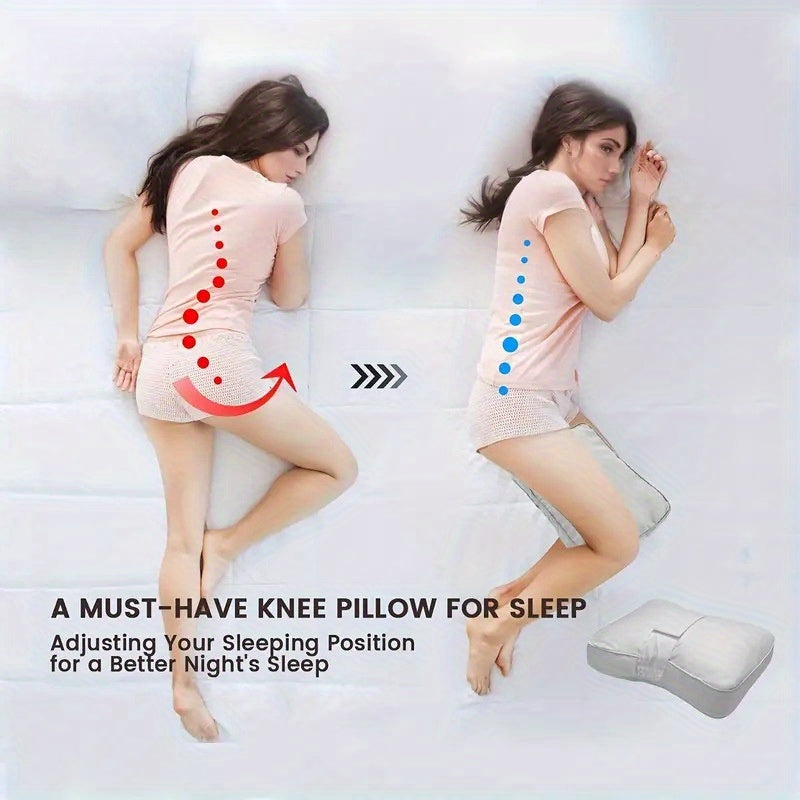 SleepAlign | Orthopedisch beenkussen voor zijslapers – Ergonomisch knie- en dijsteunkussen met verstelbare riem