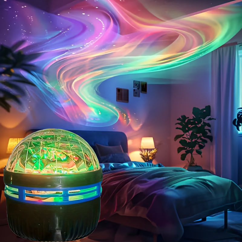 Celestia | Aurora LED Sfeerverlichting RGB Afstandsbediening – Sterrenhemel Projector voor Slaapkamer, Woondecoratie & Ontspanning