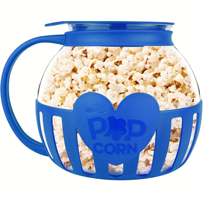 PopVault | Magnetron popcornmaker kom – eenvoudig schoon te maken popcornpopper met multifunctioneel deksel