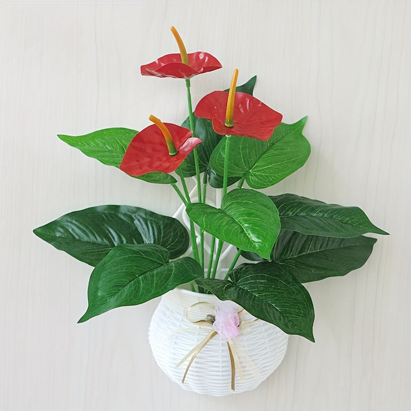 WallBlossom | Set van 2 Wandbloempotten – Decoratieve Kunststof Plantenbakken voor Binnen en Buiten