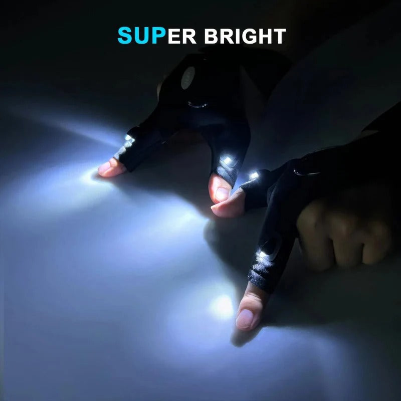 LightGlove | LED-zaklamp handschoenen – handsfree werklamp, waterdichte vingerlampen