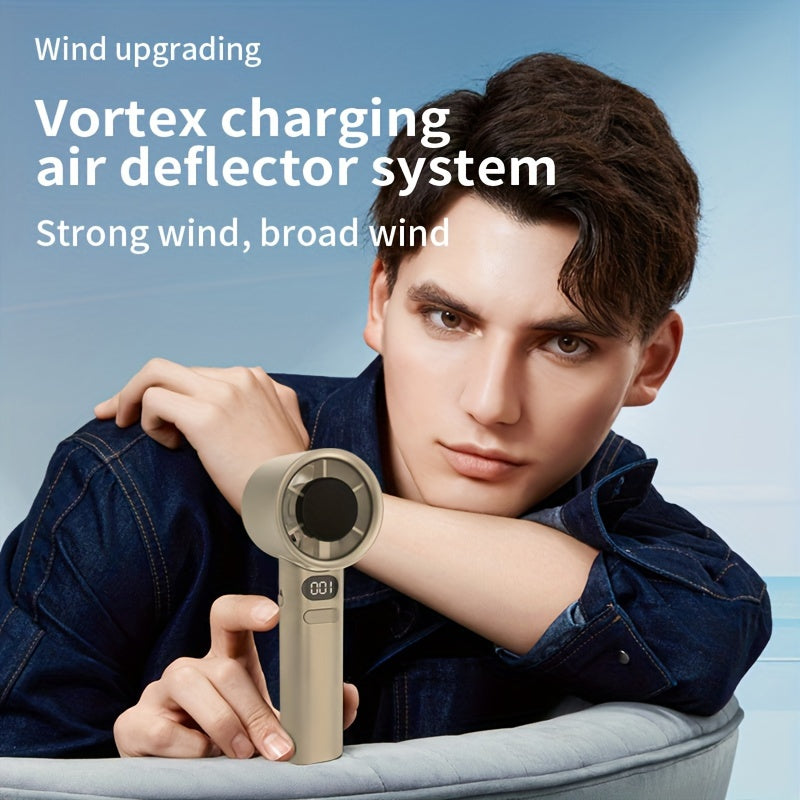 BreezeMax | Draagbare handbediende ventilator - 120-snelheid, krachtige minikoelventilator