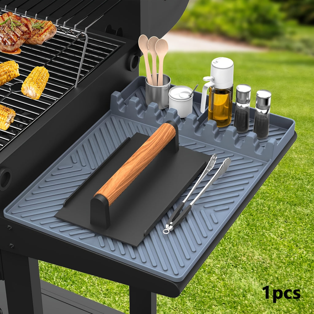 GriddleDock | Siliconen Grillgereedschapsmat voor Blackstone Grill, BBQ Grill Zijplank Mat
