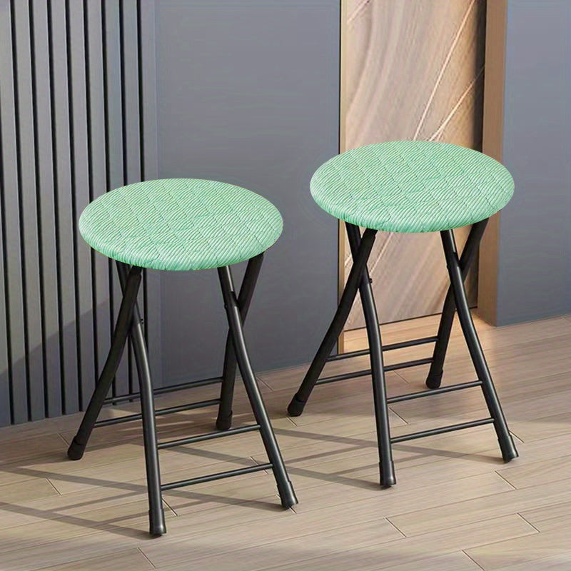 PlushFit | 2-delige Ronde Stoelzittingen Hoes – Dikke Gewatteerde Elastische Stoelhoezen, Beschermende Slipcovers