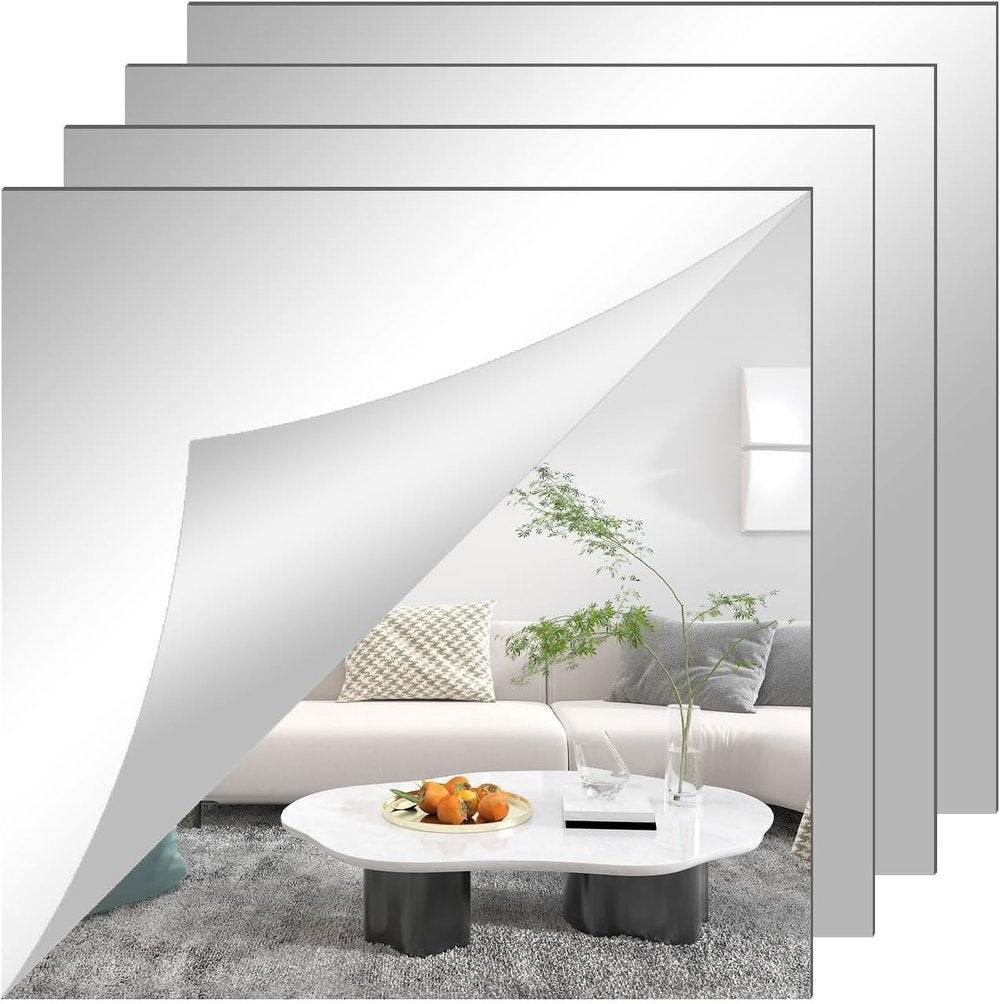 Reflectra | Flexibele acryl spiegel muursticker – onbreekbaar, doe-het-zelf, kindveilig