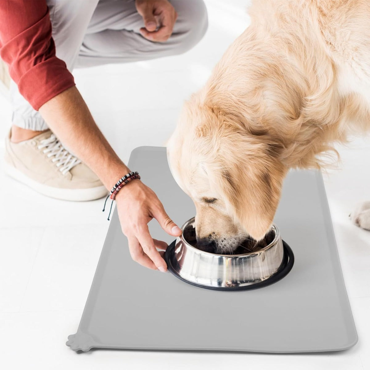 TrayMate | Siliconenmat voor huisdieren – antislip, morsbestendig, gemakkelijk schoon te maken placemat voor honden en katten
