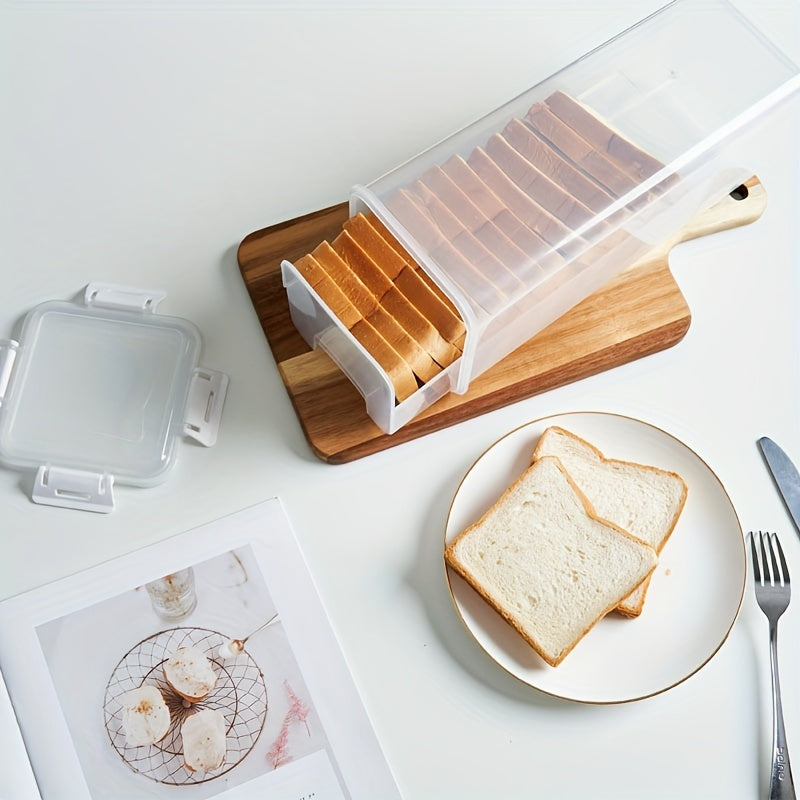 FreshLoaf | Luchtdichte broodtrommel met snijgeleider - Transparante Plastic Broodtrommel
